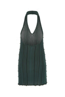 Bottega Veneta Bottle Green Polyester Mischung Mini -Kleid