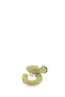 Amina Muaddi Embellished Metal Mini Cameron Earrings