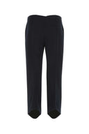 Bottega Veneta Midnight Blue Cotton Cropped Cut Pant