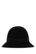 Helen Kaminski Black Felt Ella Consacus Bucket Hat