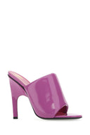 The Attico Purple Eco Varnish Rem Mules