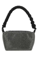 Kara schwarze Strasshandtasche