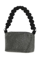 Kara schwarze Strasshandtasche