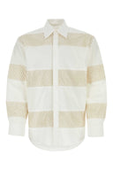 Camicia di cotone bianco msgm