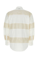 Camicia di cotone bianco msgm