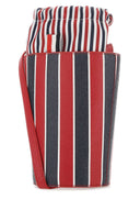Mini bolso de cuero impreso de Thom Browne