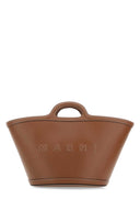 Piccola borsetta Tropicalia in pelle marrone Marni