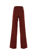 Quira Bordeaux Wool Pant