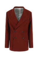 Quira Burgunder Wool Blazer