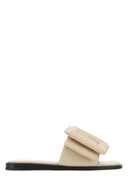 Boy Sand Leder Puffy Pantoffeln