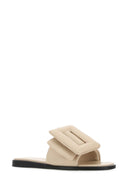 Boy Sand Leder Puffy Pantoffeln