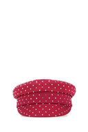 Ruslan Baginskiy Tyrian Purple Satin Baker Boy Boy Hat