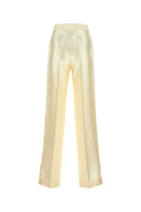Maison Margiela Ivory Viscosa Blend Wide Leg Pant