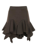 Gonna viscosa marrone givenchy
