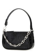By Far Black Leather Mini Rachel Handbag