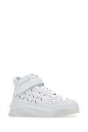 Versace White Leather Odissea Sneakers