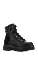 Tory Burch Black Leather Miller Ankle Boots