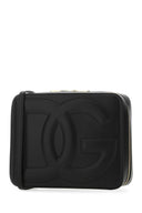 Dolce & Gabbana Black Leder Crossbody Tasche