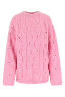 Low Classic Pink Alpaca Blend Oversize Sweater