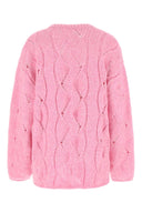 Low Classic Pink Alpaca Blend Oversize Sweater