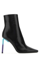 Off White Black Nappa Leather Allen Ankle Boots