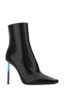 Off White Black Nappa Leather Allen Ankle Boots