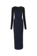 Dion Lee Two Tone Wool Blend Long Dress