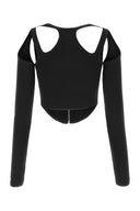 Dion Lee Black Stretch Cotton Bodice