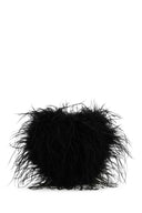Alexander Wang Black Federn Clutch