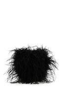 Alexander Wang Black Federn Clutch