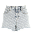 Alexander Wang druckte Denim -Shorts aus
