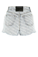 Alexander Wang druckte Denim -Shorts aus