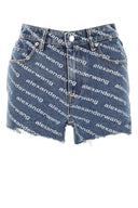 Bedruckte Jeansshorts von Alexander Wang