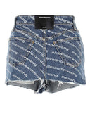 Bedruckte Jeansshorts von Alexander Wang