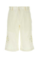 Bluemarble Elfenbein Satin Bermuda Shorts