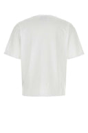 Bluemarble weißes Baumwoll -T -Shirt