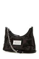 Maison Margiela Black Nappa Leather Micro Glam Slam Hobo Shoulder Bag