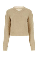 Maison Margiela Beige Hemp Sweater