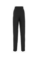 Pantalón de marzo de poliéster negro de Sportmax