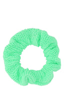 Hunza G Green Stoff Scrunchie