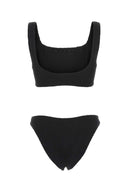 Bikini de nailon elástico negro Hunza G