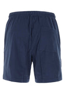 Harmony Marine Blue Cotton Bermuda Shorts