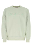 Alexander McQueen Pastel Green Cotton Felpa