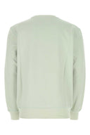 Alexander McQueen Pastel Green Cotton Felpa