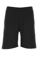 Alexander McQueen Black Cotton Bermuda Shorts