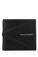 Alexander Mcqueen Black Leather Wallet
