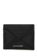 Alexander McQueen Black Leather Card Holder