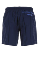 Alexander McQueen Midnight Blue Nylon Shorts