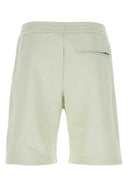 Alexander McQueen Pastel Green Cotton Bermuda Shorts