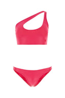 The Attico Fuchsia Stretch Nylon Bikini